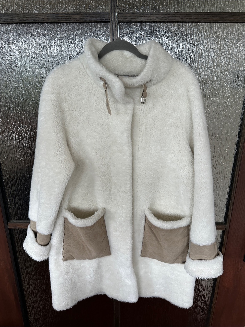 Soia & Kyo Anthropologie Fiala Sherpa Coat size Large - Picture 9 of 15
